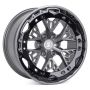 Легковой диск Skill Wheels SV466 10x20 6x139,7 ET10 77,8 графит + чёрное декоративное кольцо